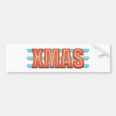 XMAS-teken Bumpersticker (Voorkant)