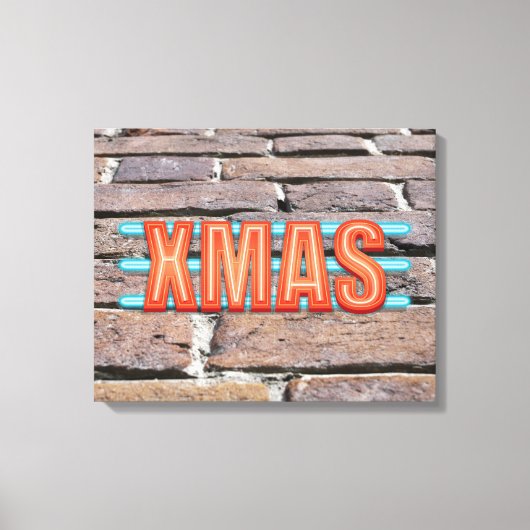 XMAS-teken Canvas Afdruk (Voorkant)