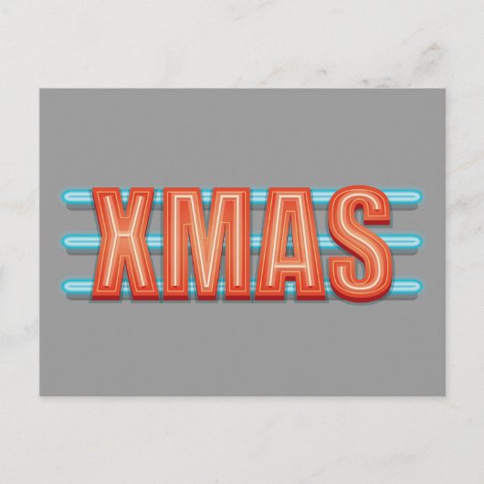 XMAS-teken Feestdagenkaart (Voorkant)