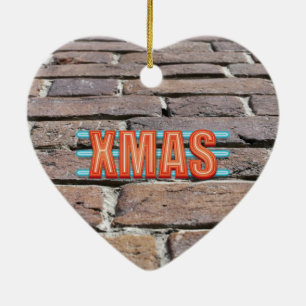 XMAS-teken Keramisch Ornament