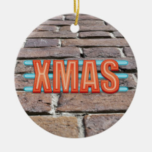 XMAS-teken Keramisch Ornament