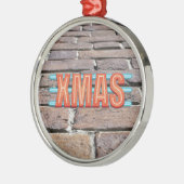 XMAS-teken Metalen Ornament (Links)