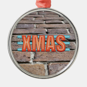 XMAS-teken Metalen Ornament