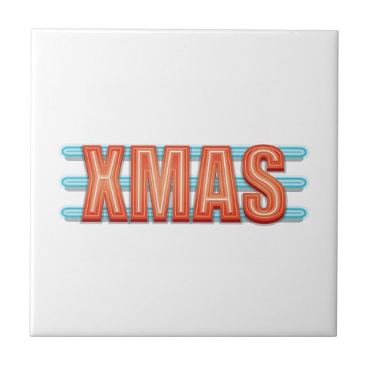 XMAS-teken Tegeltje (Voorkant)