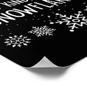 Xmas Themed Spread Kindness Like Snowflakes Merry  Poster (Hoek)