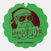 Xmas Time Paper Ornament Kaart (Achterkant)