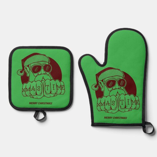 Xmas Time Potholder Set (Voorkant)