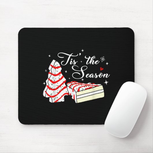 Xmas Tis' The Season Christmas Tree Cakes Debbie B Muismat (Met muis)