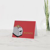Xmas Toaster - Rood Feestdagen Kaart (Voorkant)
