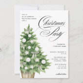 Xmas Tree Corporate Company Kantoor Kerstfeest Kaart (Voorkant)