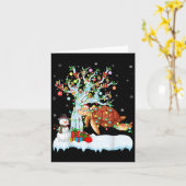 Xmas Tree Decoration Lighting Sea Turtle Christmas Kaart (Gele Bloem)