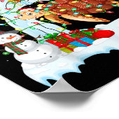 Xmas Tree Decoration Lighting Sea Turtle Christmas Poster (Hoek)