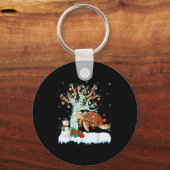 Xmas Tree Decoration Lighting Sea Turtle Christmas Sleutelhanger (Voorkant)