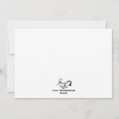 Xmas Tree Fight Holiday Kaart (Achterkant)