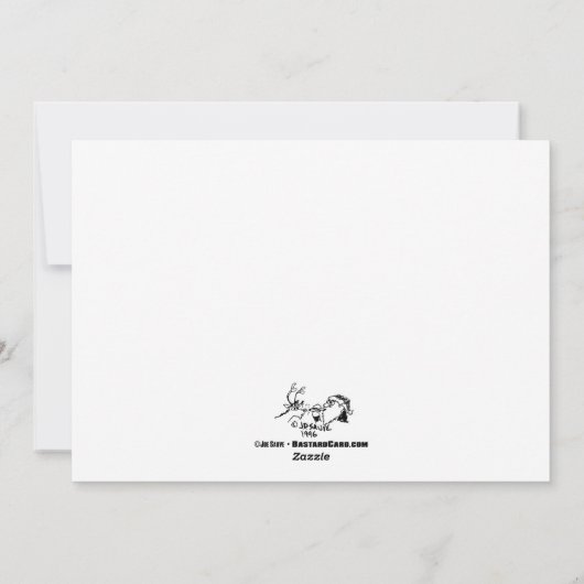 Xmas Tree Fight Holiday Kaart (Achterkant)