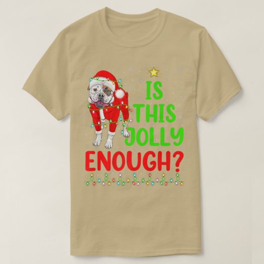 Xmas Tree is dit genoeg Amerikaanse Bulldog CD T-shirt (Design voorkant)