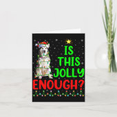 Xmas Tree Is This Jolly Enough Alaskan Malamute Ch Kaart (Voorkant)