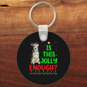 Xmas Tree Is This Jolly Enough Alaskan Malamute Ch Sleutelhanger (Voorkant)