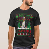 Xmas Tree licht Ugly Santa English Pointer Dog Ch T-shirt (Voorkant)