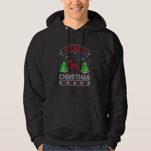 Xmas Tree Lighting Mannen Vrouwen Vizsla Hond Leli Hoodie