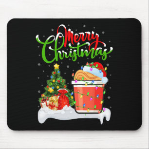 Xmas Tree Lights Santa Hat Fast Food Cup Noodles C Muismat