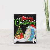 Xmas Tree Lights Santa Hat Musical Drum Christmas  Kaart (Voorkant)