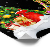 Xmas Tree Lights Santa Hat Musical Trumpet Christm Poster (Hoek)