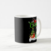 Xmas Tree Lights Santa Hat Musical Ukulele Guitar Koffiemok (Voorkant rechts)