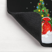 Xmas Tree Lights Santa Hat Musical Ukulele Guitar  Muismat (Hoek)