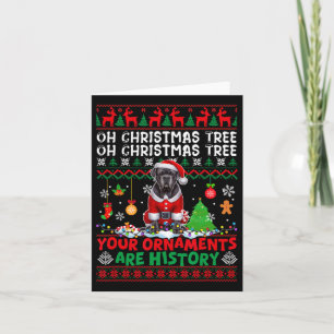 Xmas Tree Ornamenten zijn geschiedenis sweater San Kaart