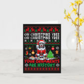 Xmas Tree Ornamenten zijn geschiedenis sweater San Kaart (Gele Bloem)