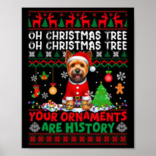 Xmas Tree Ornamenten zijn geschiedenis trui Norwic Poster