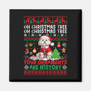 Xmas Tree Ornamenten zijn geschiedenis trui Santa Magneet
