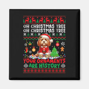 Xmas Tree Ornamenten zijn geschiedenis trui Santa Magneet