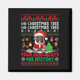 Xmas Tree Ornamenten zijn geschiedenis trui Santa Magneet