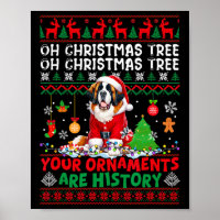 Xmas Tree Ornamenten zijn geschiedenis trui Santa