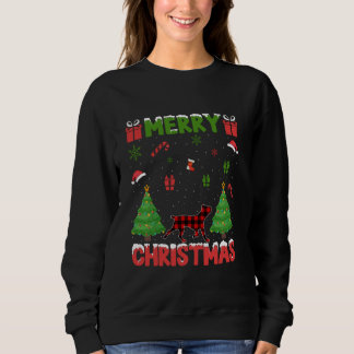 Xmas Tree Red Buffalo Plaid Cane Corso Hond Lelijk Trui