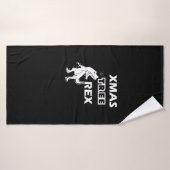 Xmas Tree Rex - Grappige dinosaurus kerst t - shir Badhanddoek (Badhanddoek)