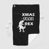 Xmas Tree Rex - Grappige dinosaurus kerst t - shir Golfhanddoek (Insitu)