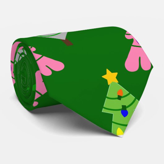 Xmas Trees 2 Stropdas (Opgerold)