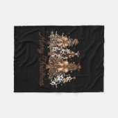 Xmas Trees Cowboy Western Merry Christmas Holiday  Fleece Deken (Voorkant (Horizontaal))
