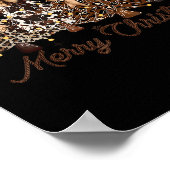 Xmas Trees Cowboy Western Merry Christmas Holiday  Poster (Hoek)