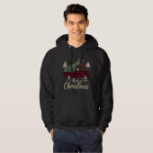 Xmas Trees Red Truck Buffalo Pset Hoodie (Voorkant volledig)