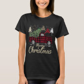 Xmas Trees Red Truck Buffalo Pset T-shirt (Voorkant)