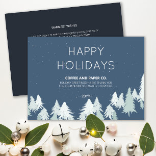 Xmas Trees Zakelijk Logo Vakantie Kaart