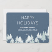 Xmas Trees Zakelijk Logo Vakantie Kaart (Voorkant)