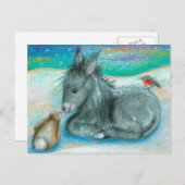 Xmas Trio in de sneeuw Feestdagenkaart (Voorkant / Achterkant)