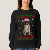 Xmas Ugly Sweater kerstlampjes Hondenliefhebber (Voorkant)