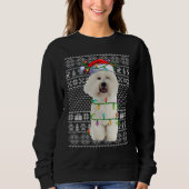 Xmas Ugly Sweater Style Santa Bichon Frise Dog Chr (Voorkant)