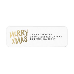 Xmas Vakantie-Adresetiketten Etiket
